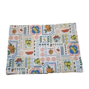 C&C California Placemats Set Of 4 Fruit Lemon Orange Watermelon Cherry